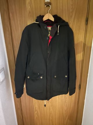 Abrigo Abercrombie Negro Talla L