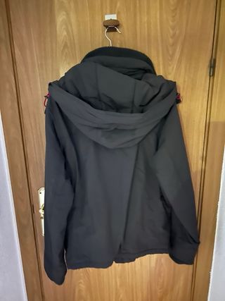 Abrigo Abercrombie Negro Talla L
