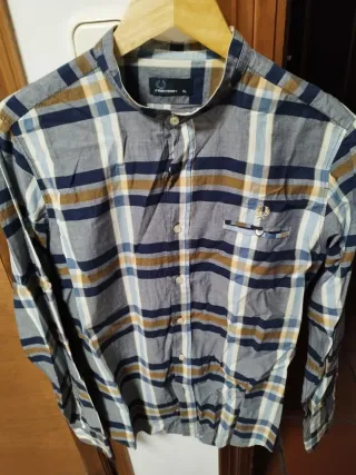 Camisa Fred Perry Cuadros Azul MarrónXl va pequeña