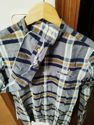 Camisa Fred Perry Cuadros Azul MarrónXl va pequeña