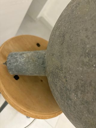 Lampadario industriale vintage grigio metallo
