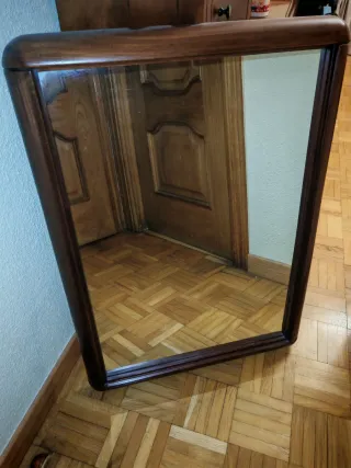 Espejo tocador madera