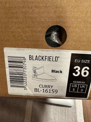 Botines negros BLACKFIELD cómodos y calentitos