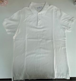 Polo MNG Talla M Blanco Hombre
