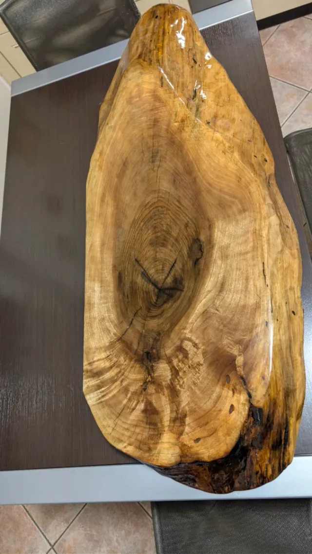 Mensola sospesa per Lavabo bagno legno Massello