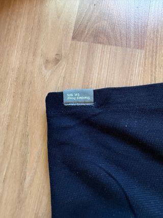 Conjunto Zara Negro Camiseta y Pantalón Corto