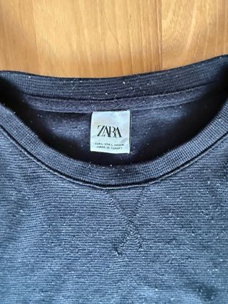 Conjunto Zara Negro Camiseta y Pantalón Corto