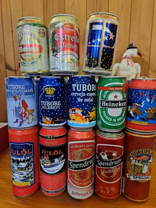 Lattine birra natalizie - Heineken, Tuborg, Mahou