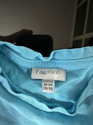 Maglietta bimbo Fagottino azzurra