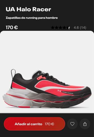 Under Armour Halo Racer Nuevas talla 7 women
