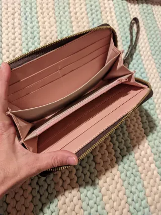 Cartera de mano mujer marrón