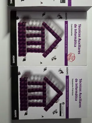 4 libros oposicion Técnico Auxiliar Informático