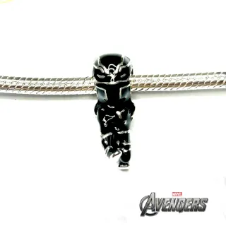 Charm Black Panther Plata Marvel