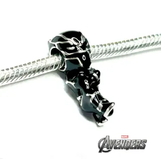 Charm Black Panther Plata Marvel