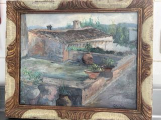 Cuadro al óleo paisaje rural. Mallorca. 
