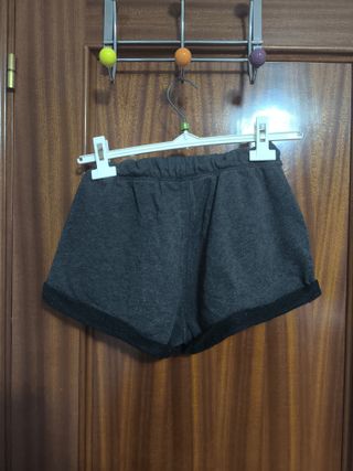 Pantalón corto H&M gris oscuro Talla XS