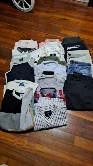Lotto: abbigliamento per ragazzi, camicie varie, polo, pantaloni