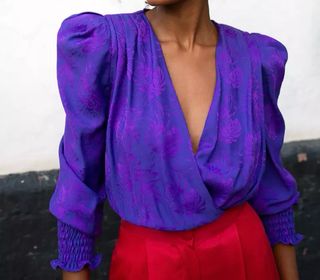 Blusa Panambi Morada Talla XL