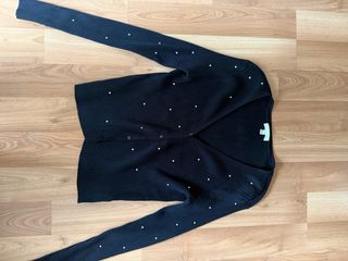 Zara cárdigan negro con brillos