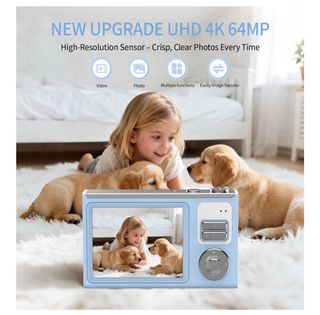 Cámara Digital 64MP 4K para Niños