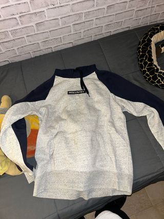 Sudadera Hollister Gris y Azul