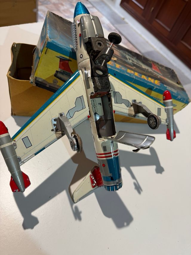 Avión Jet-Plane USAF Juguete Antiguo
