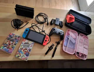 Nintendo Switch Azul/Rojo + Accesorios