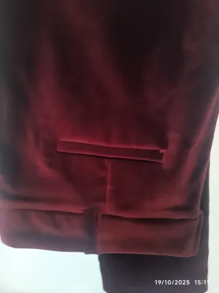 Pantalones de terciopelo morado