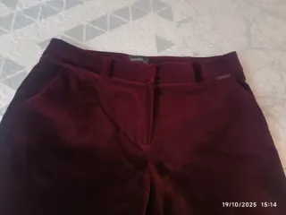 Pantalones de terciopelo morado