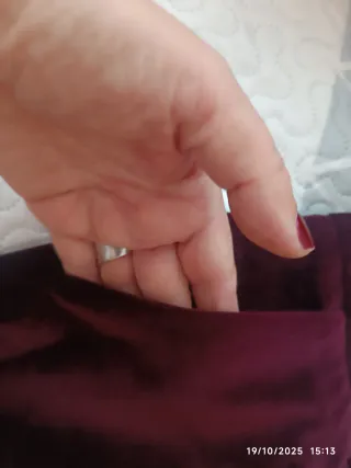Pantalones de terciopelo morado