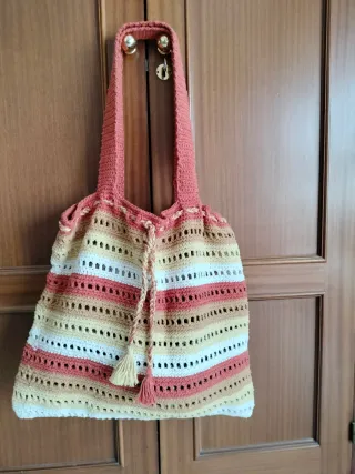 Bolso de crochet artesanal