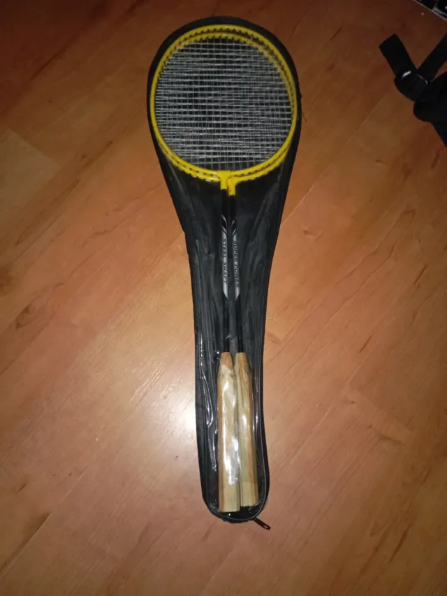 Raquetas de bádminton con funda