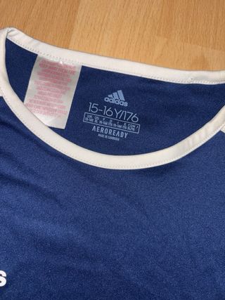 Camiseta Adidas Azul y Blanca