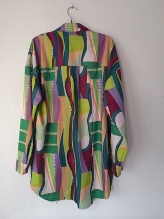 Blusa estampada multicolor