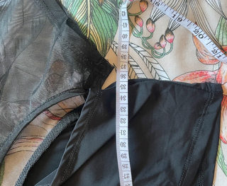 Camiseta negra manga corta transparente