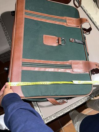 Juego de maletas Rodelle verde y marrón