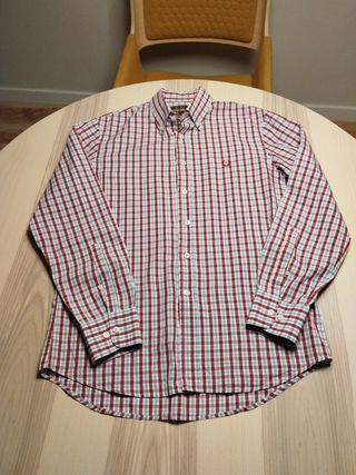 Camisa Fred Perry cuadros rojo y azul
