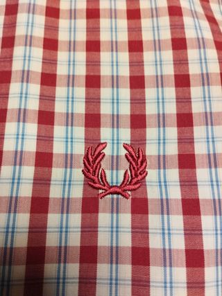 Camisa Fred Perry cuadros rojo y azul