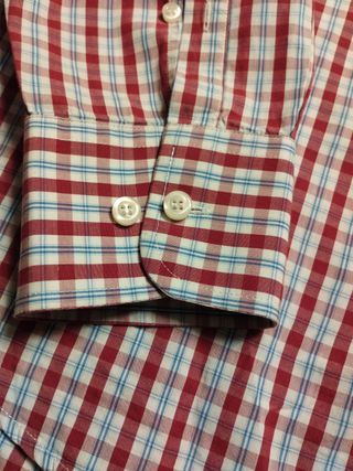 Camisa Fred Perry cuadros rojo y azul