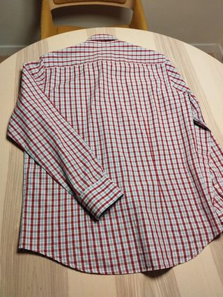 Camisa Fred Perry cuadros rojo y azul