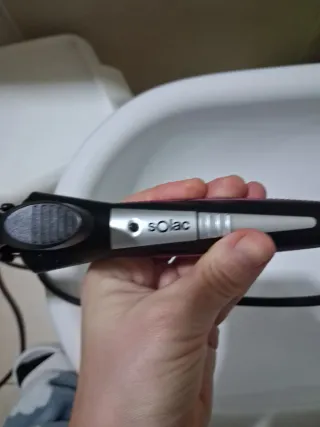 Rizador de pelo Solac negro y rosa