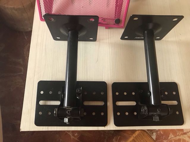Soportes Altavoces Pared Negro (FONESTAR)