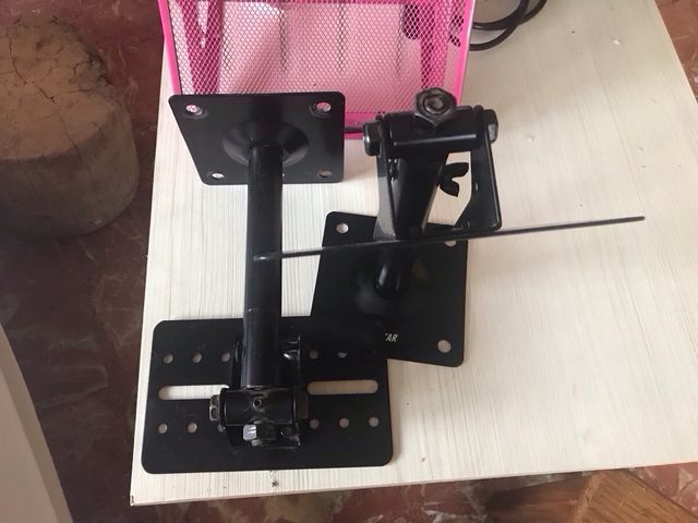 Soportes Altavoces Pared Negro (FONESTAR)