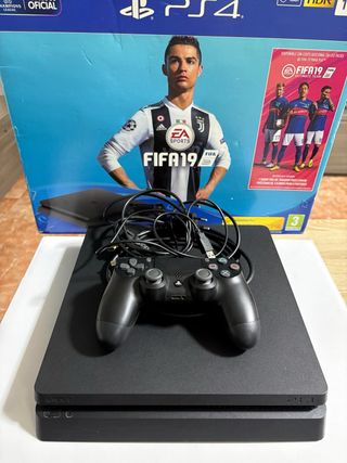 PS4 Slim 1TB Negra con Caja y Mando