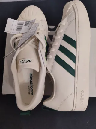 Zapatillas Adidas Superstar Blancas y Verdes