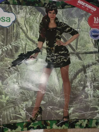 Disfraz Militar Mujer Atosa Talla M