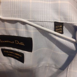 Camisa Massimo Dutti cuadros azul Talla 40