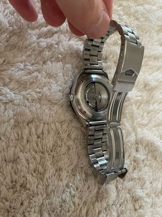 Reloj Timex Automático Azul y Plateado