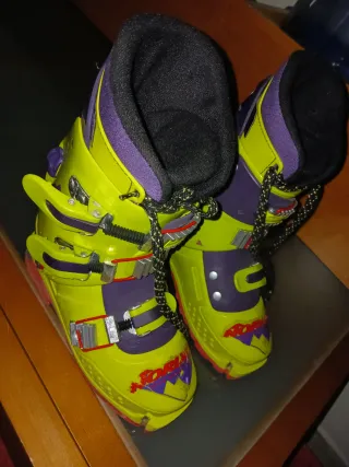 Botas de Nieve Niños Morado/Amarillo