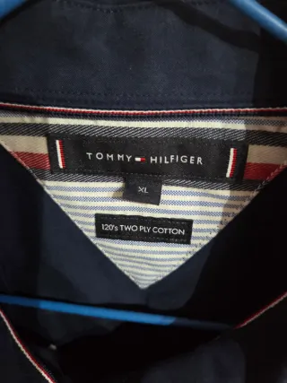 Camisa Tommy Hilfiger Azul Hombre